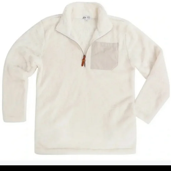 Cream Sherpa Pullover - Picture 2 of 4